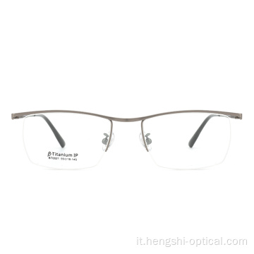 Inventario degli occhiali ottici Ottici Farme di occhiali a mezzo bordo in titanio